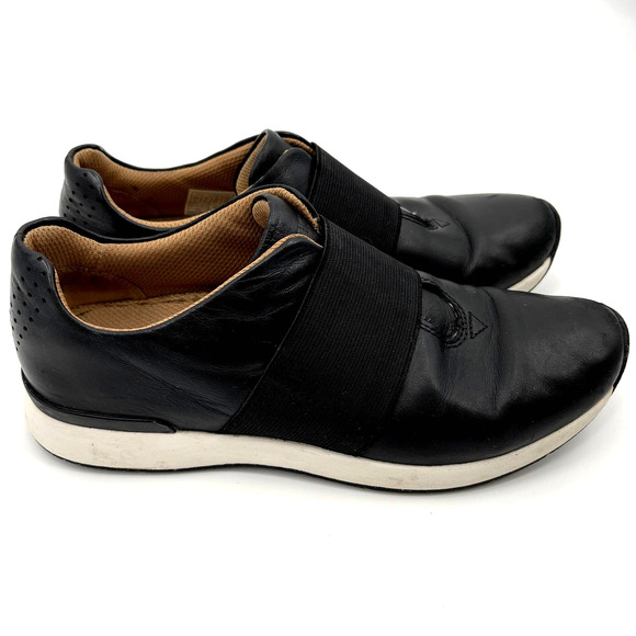 Vionic Cosmic Codie Casual Sneaker Black Size 7 Leather‎ Comfort Shoe Orthopedic - Picture 7 of 16